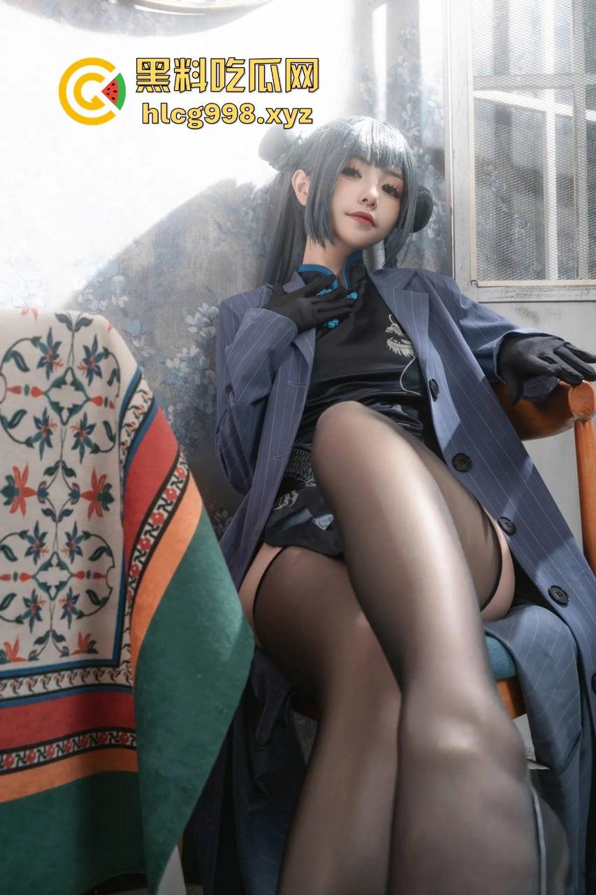 回忆缝纫机极品清纯萝莉【喵小吉】COS碧蓝档案妃咲！黑丝高跟掰穴，粉嫩小穴水润得想舔屏！-15