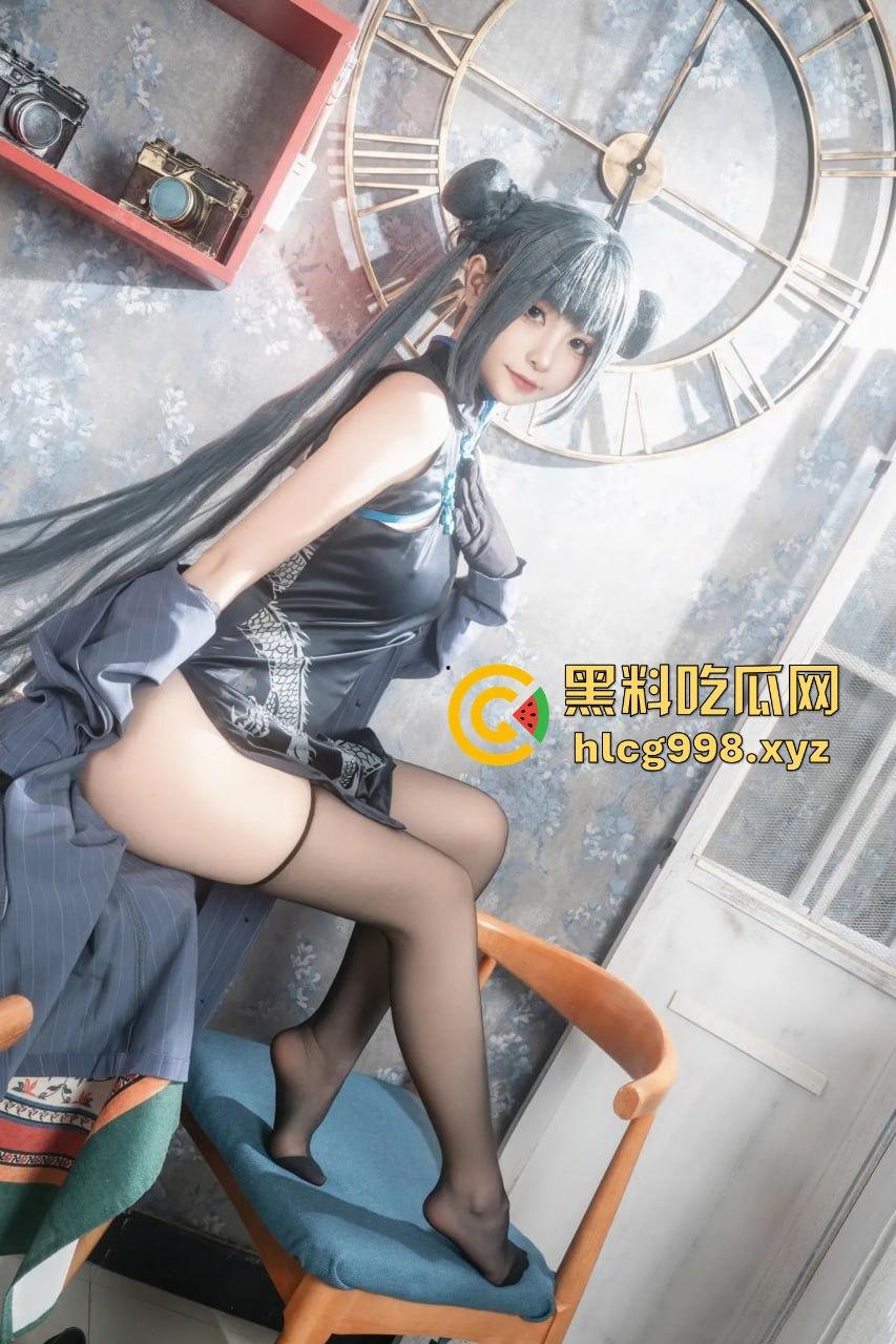 回忆缝纫机极品清纯萝莉【喵小吉】COS碧蓝档案妃咲！黑丝高跟掰穴，粉嫩小穴水润得想舔屏！-19