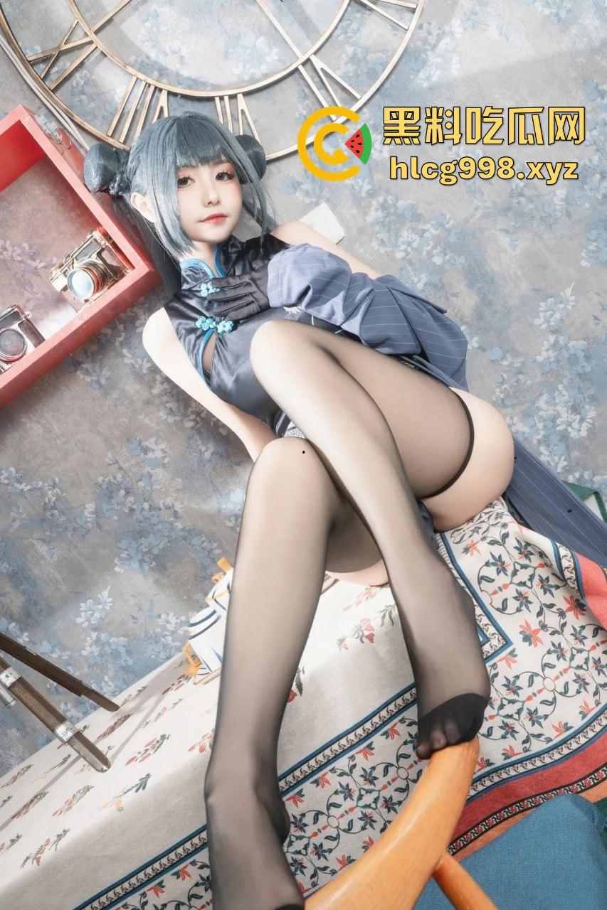 回忆缝纫机极品清纯萝莉【喵小吉】COS碧蓝档案妃咲！黑丝高跟掰穴，粉嫩小穴水润得想舔屏！-43