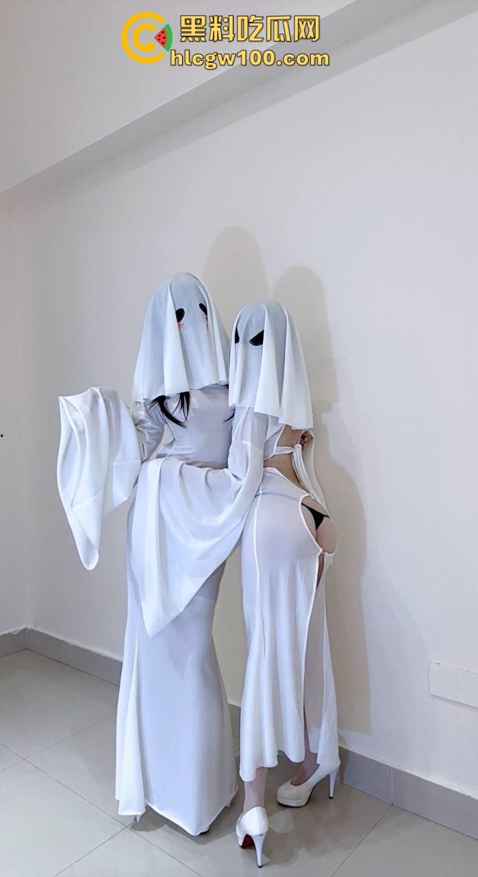 白丝萝莉X冷艳御姐幽灵娘，逆天美腿粉嫩小穴，小女同激情福利让直男兄弟抓心挠肝直呼浪费资源！-9