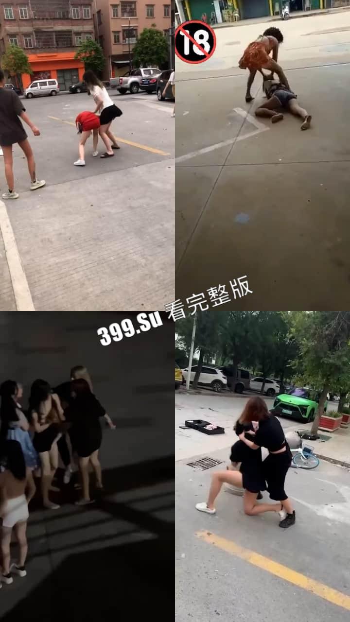 仙女打架篇  全员武行 极限拉扯 不过为什么都能把胸给打出来-4